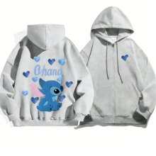 Kawaii Cartoon Stitch Printed Polyester Hoodie Kawaii Cartoon Stitch Printed Polyester Hoodie