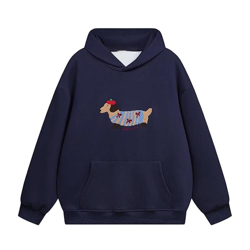 Kawaii Dachshund Dog Print Hoodie