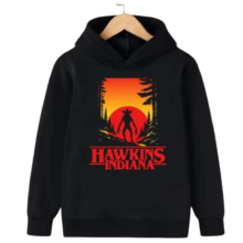 Kawaii Hawkins Indiana The Demogorgon Printed Hoodie Kawaii Hawkins Indiana The Demogorgon Printed Hoodie