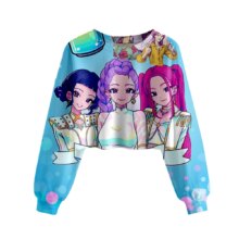 Kawaii KPop Demon Hunters Children Polyester Hoodie Kawaii KPop Demon Hunters Children Polyester Hoodie