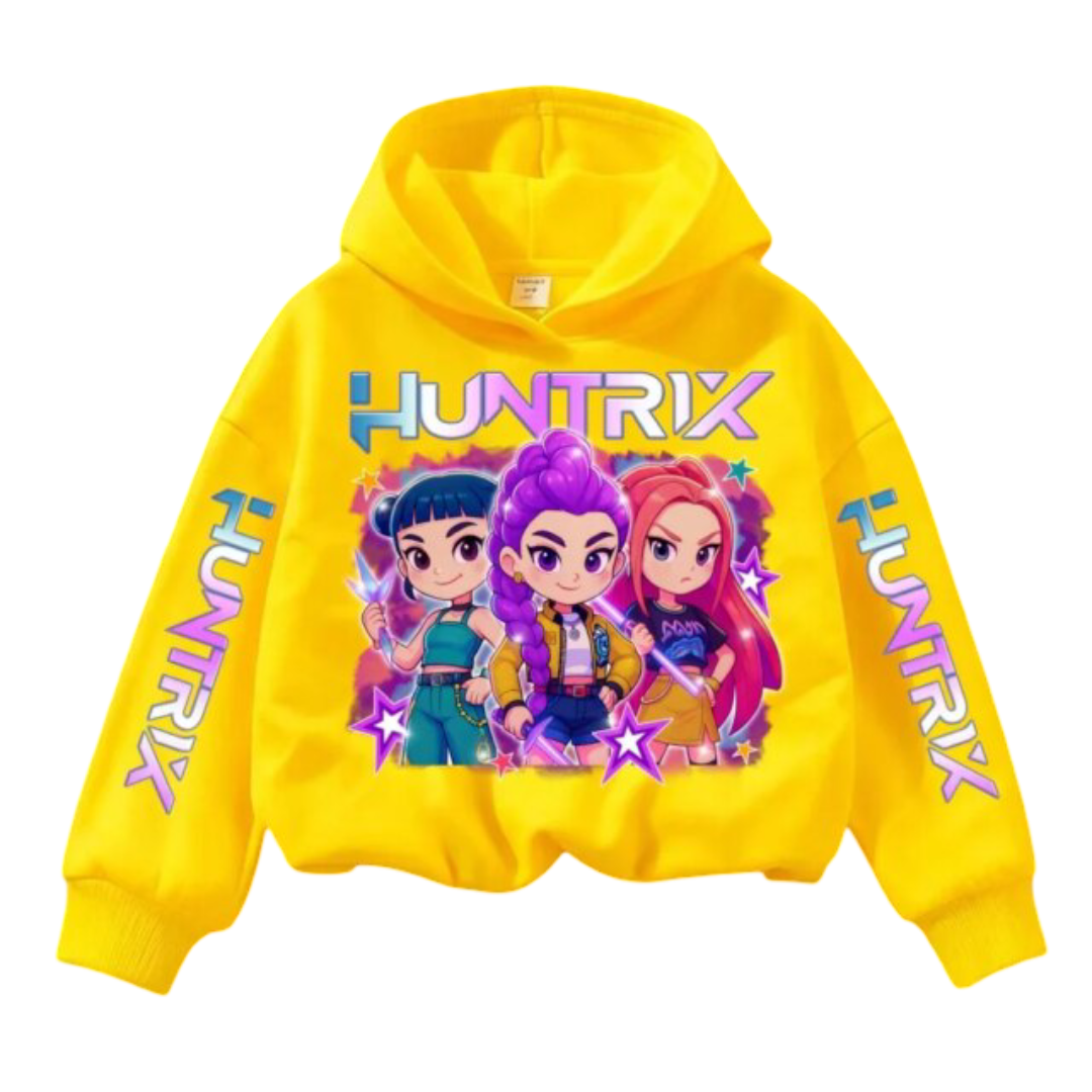 Kawaii KPop Demon Hunters Casual Print Hoodie