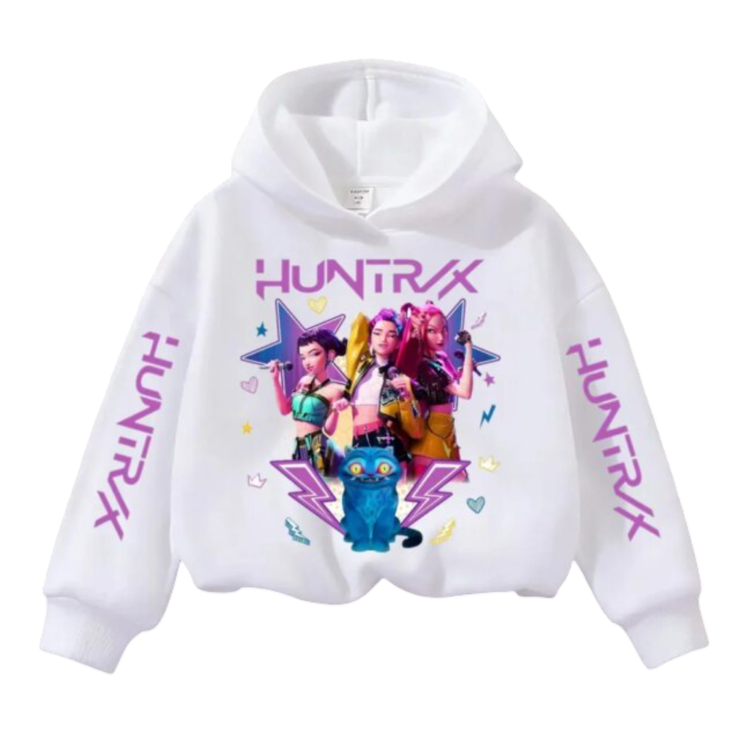 KPop Demon Hunters Kawaii Casual Print Hoodie