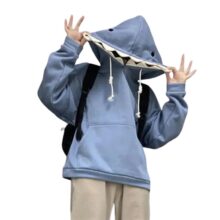 Kawaii Shark Polyester Hoodie Kawaii Shark Polyester Hoodie