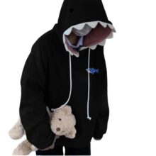 Kawaii Shark Polyester Hoodie Kawaii Shark Polyester Hoodie