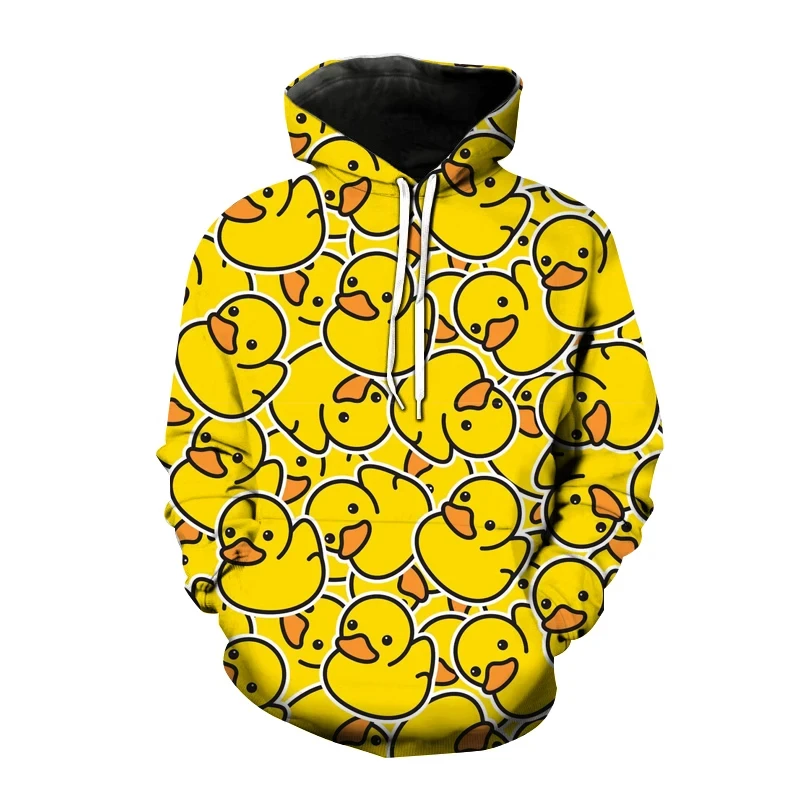 Kawaii Duck 3D Printed Hoodie