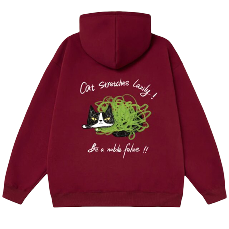 Kawaii Cat Printed Casual Hoodie