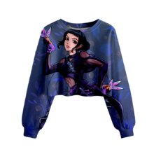 Kawaii KPop Demon Hunters Zoey Printed Cropped Sweatshirt Kawaii KPop Demon Hunters Zoey Printed Cropped Sweatshirt