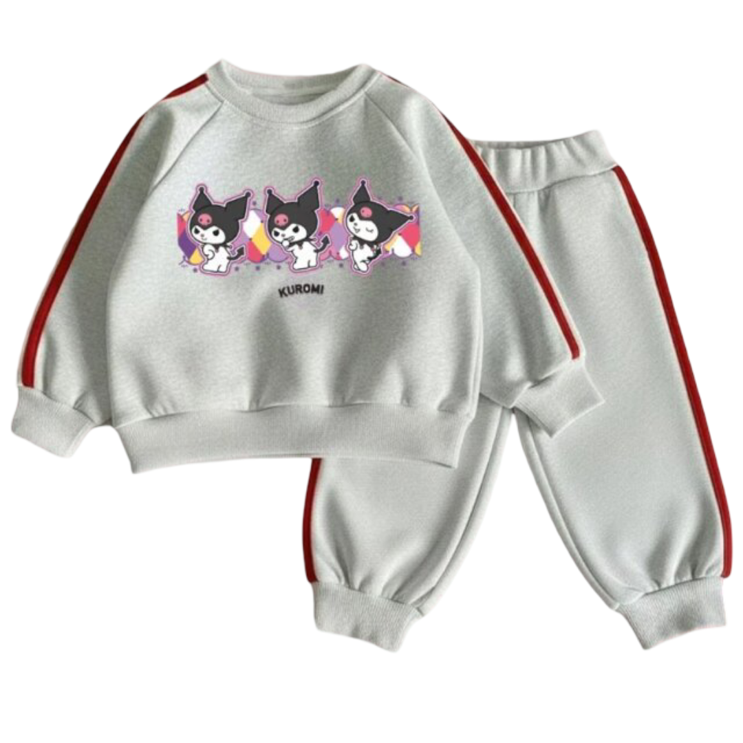 Kawaii Sanrio Kuromi Print Sweater And Pant Set
