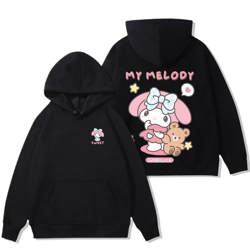 Kawaii Cartoon Sanrio My Melody Print Hoodie