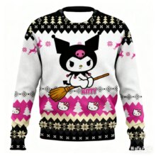 Kawaii Sanrio Kuromi Polyester Sweater Kawaii Sanrio Kuromi Polyester Sweater