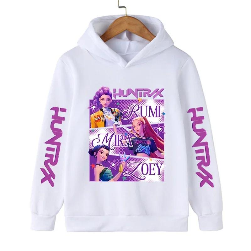 Kawaii KPop Demon Hunters Print Polyester Hoodie