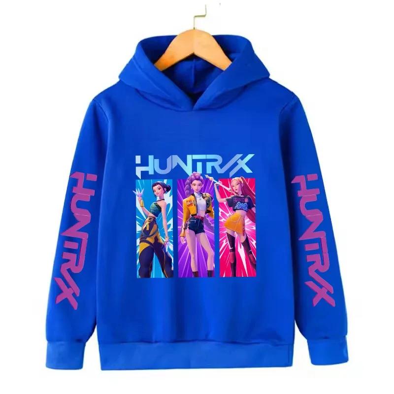 Kawaii KPop Demon Hunters Printed Polyester Hoodie