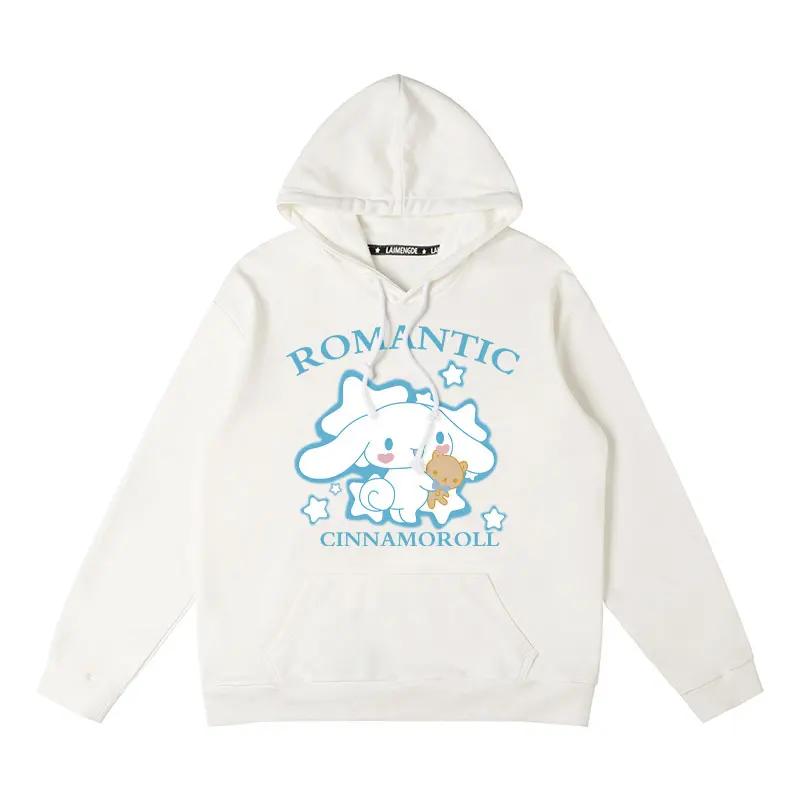 Kawaii Sanrio Cinnamoroll Polyester Print Hoodie