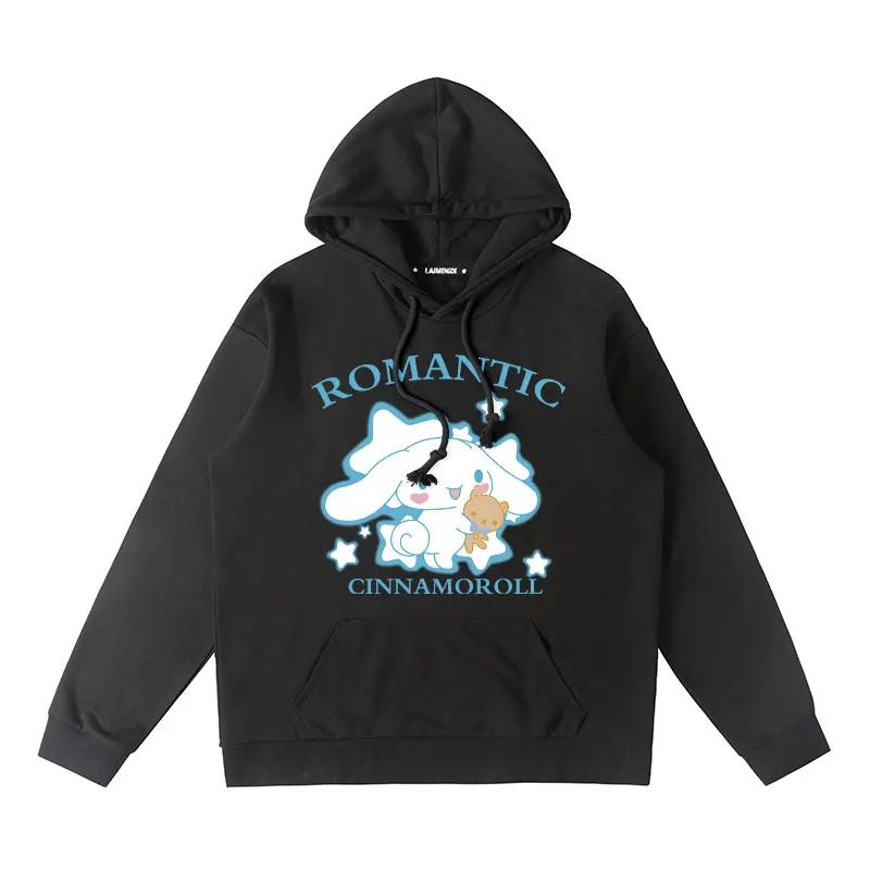 Kawaii Sanrio Cinnamoroll Polyester Print Hoodie