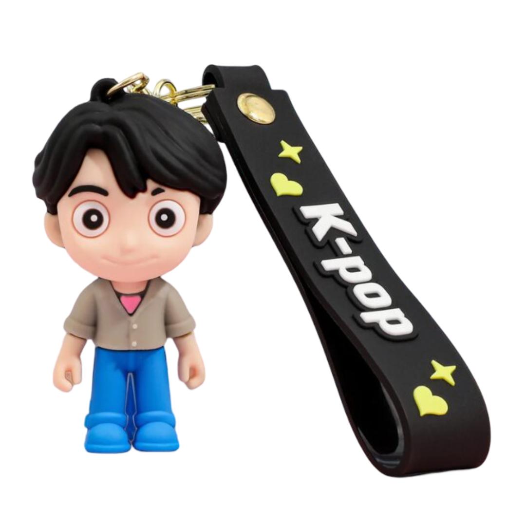 Kawaii BTS Jin Silicone Keychain