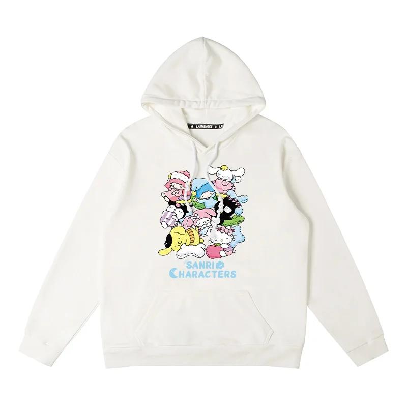 Kawaii Sanrio Character Print Hoodie