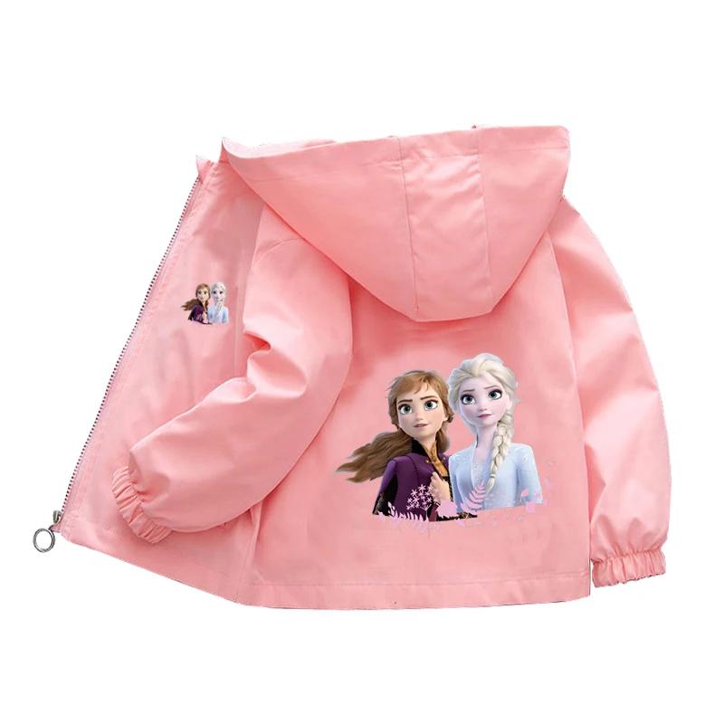 Kawaii Frozen Elsa And Anna Printed Jacket