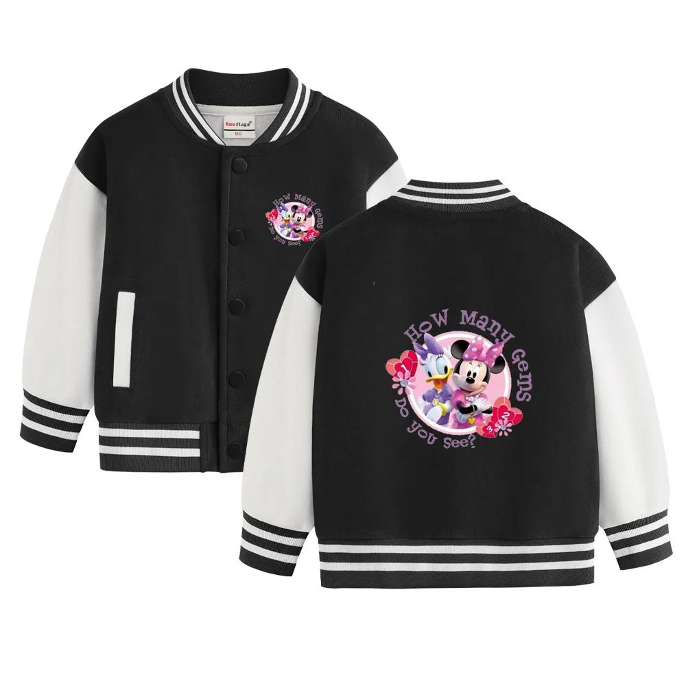 Kawaii Minnie Mouse And Daisy Duck Print Jacket