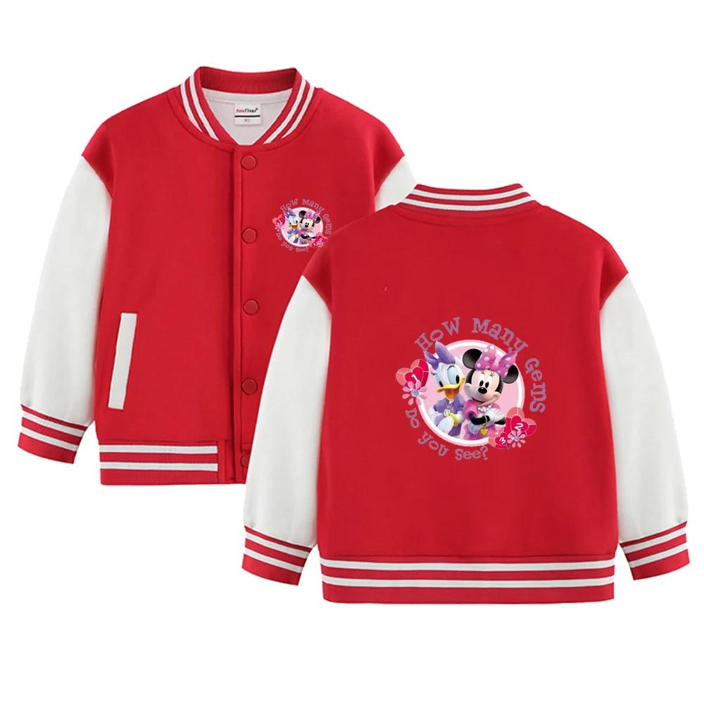 Kawaii Minnie Mouse And Daisy Duck Print Jacket