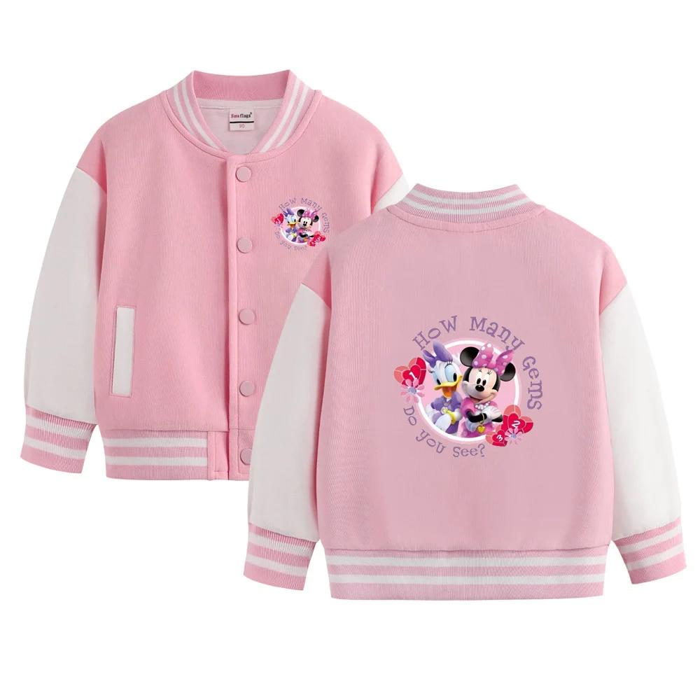 Kawaii Minnie Mouse And Daisy Duck Print Jacket