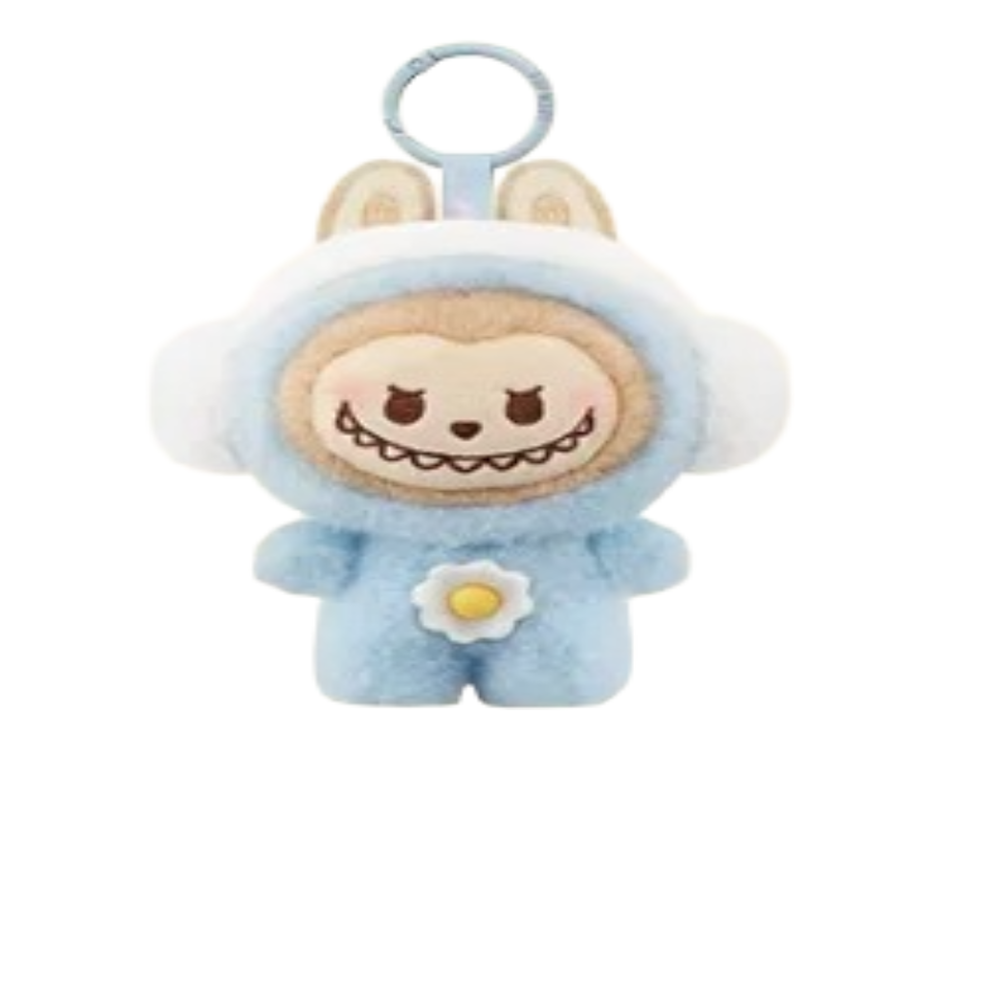 Kawaii Pop Bean Fluffy And Cozy Series Labubu Plush Keychain