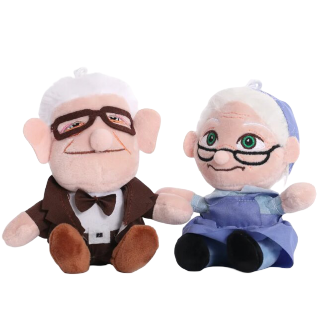 2pcs Kawaii Up Carl And Ellie Fredricksen Plush Toys