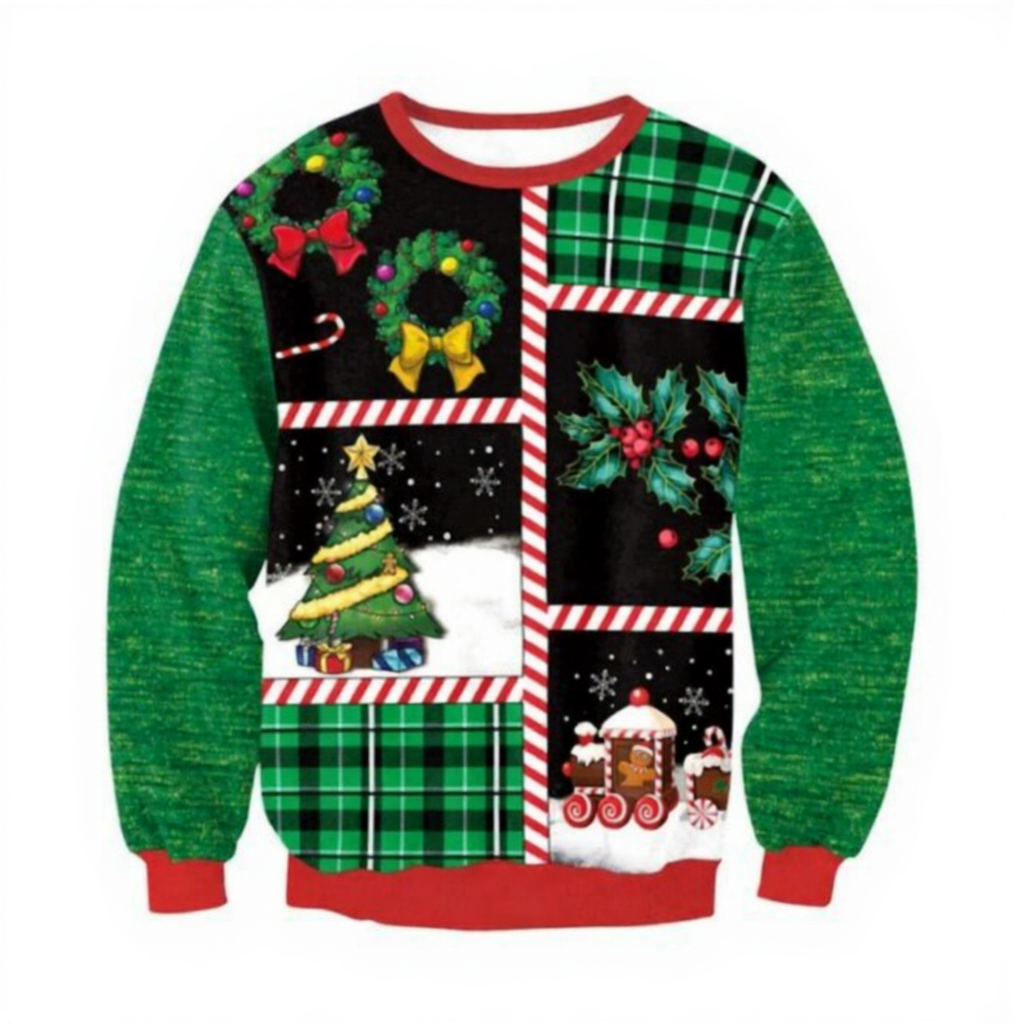 Kawaii Christmas Print Sweater Kawaii Christmas Print Sweater