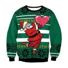 Kawaii Christmas Santa Claus With Heart Sweatshirts Kawaii Christmas Santa Claus With Heart Sweatshirts