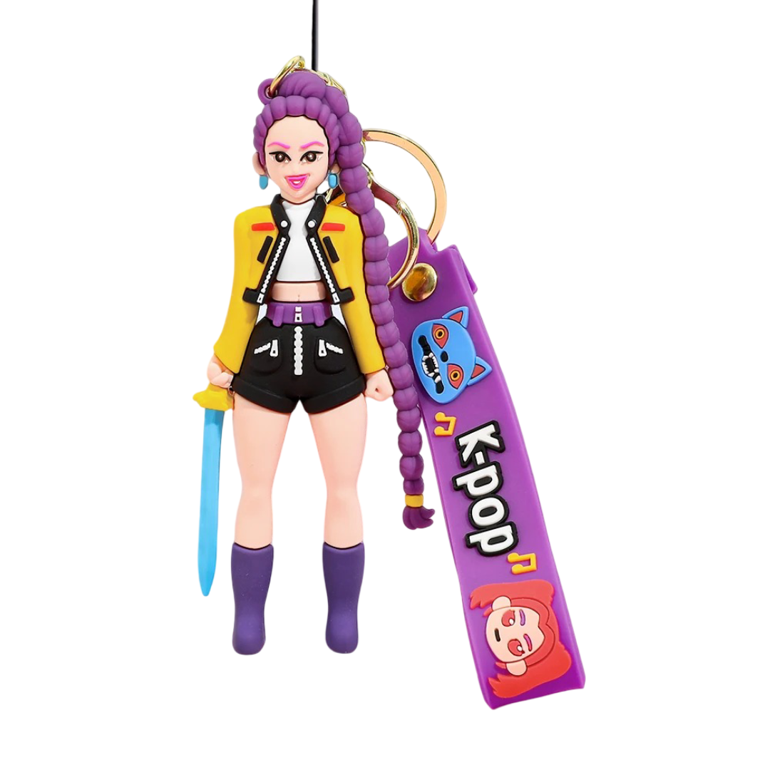 KPop Kawaii Demon Hunters Rumi Keychain