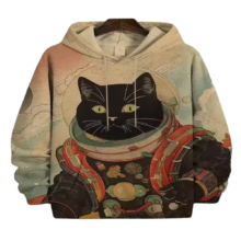 Kawaii Space Cat 3D Printed Hoodie Kawaii Space Cat 3D Printed Hoodie