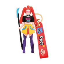 KPop Kawaii Demon Hunters Mira Keychain KPop Kawaii Demon Hunters Mira Keychain