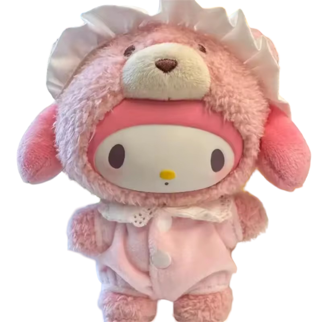 Kawaii Anime Sanrio Bear Turn Into My Melody Plush Toy