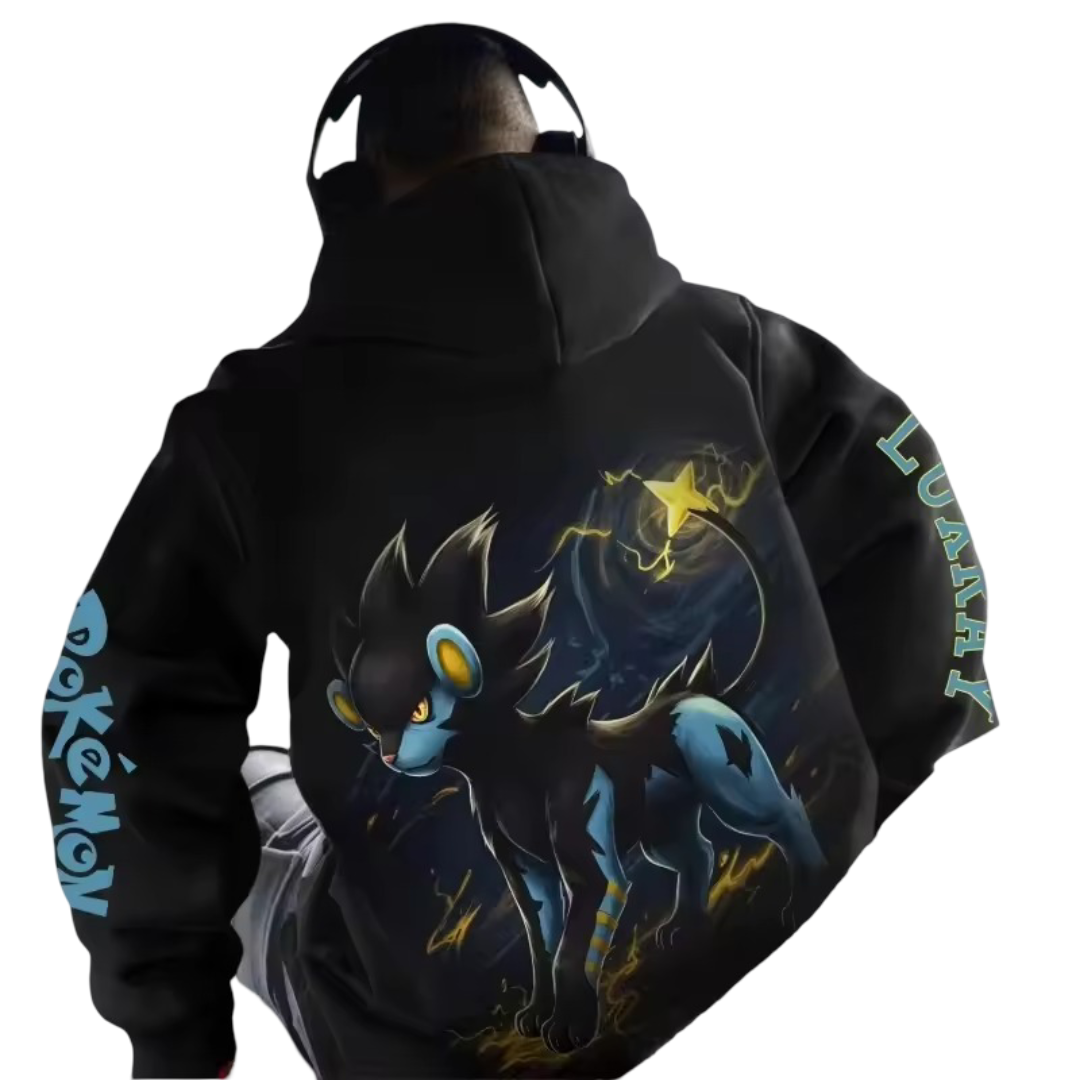 Kawaii Pokemon Luxray Character Hoodie