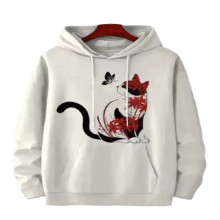 Kawaii Cat Long Sleeve Hoodie Kawaii Cat Long Sleeve Hoodie