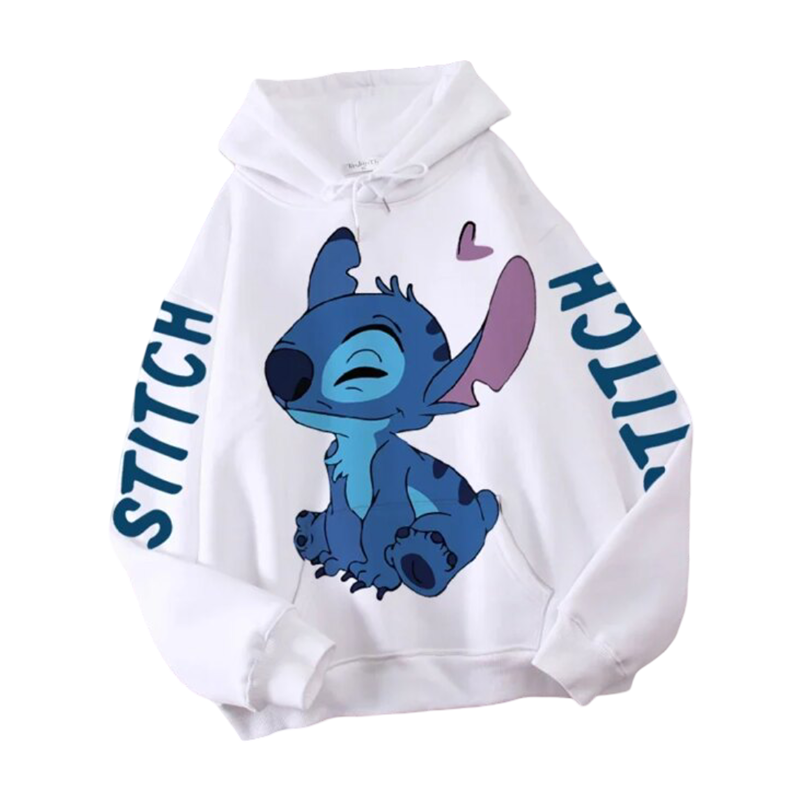 Kawaii Stitch Printed Hoodie