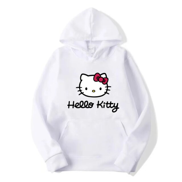 Kawaii Printed Hello Kitty Hoodie