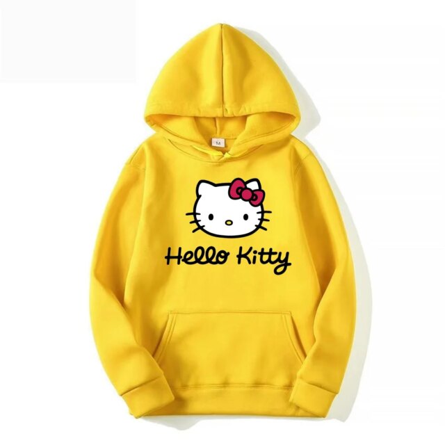 Hello Kitty Kawaii Printed Hoodie Hello Kitty Kawaii Printed Hoodie