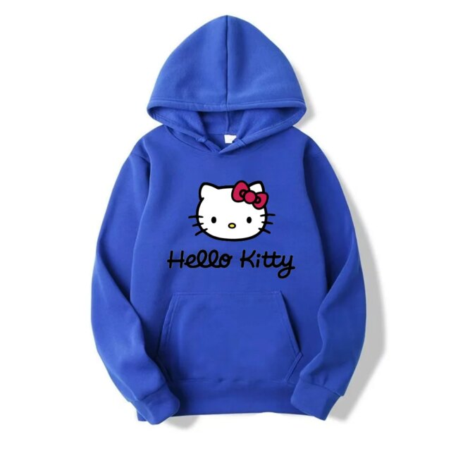 Hello Kitty Printed Kawaii Hoodie