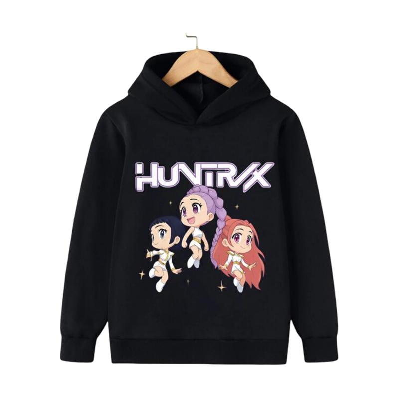 KPop Demon Hunters Kawaii Character Printed Hoodie