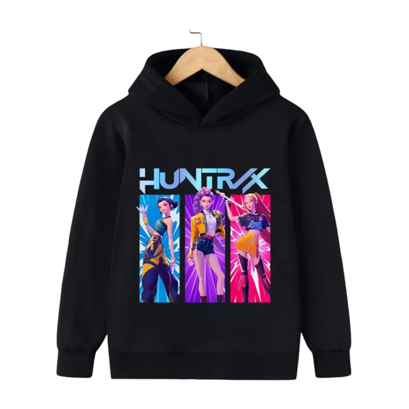 Kawaii Print KPop Demon Hunters Hoodie