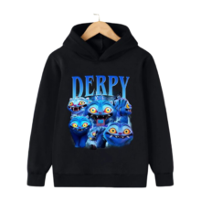 Kawaii KPop Demon Hunters Derpy Printed Hoodie Kawaii KPop Demon Hunters Derpy Printed Hoodie