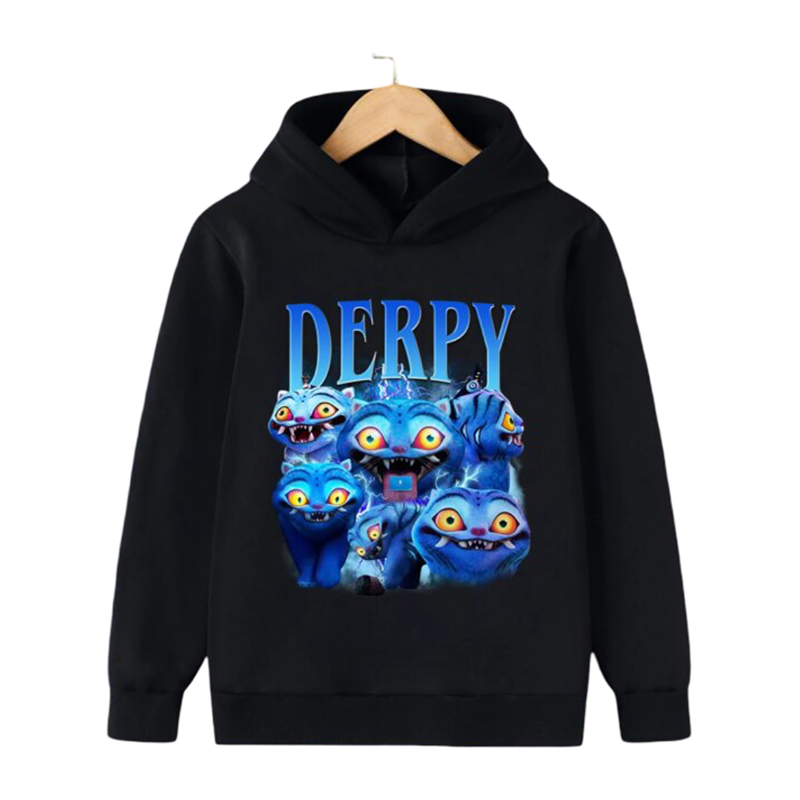 Kawaii KPop Demon Hunters Derpy Printed Hoodie