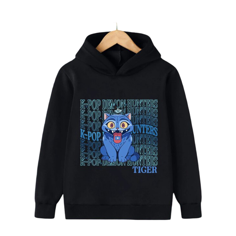 Kawaii KPop Demon Hunters Printed Derpy Hoodie