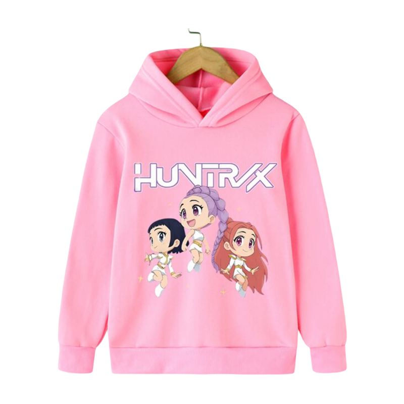 KPop Demon Hunters Kawaii Character Printed Hoodie