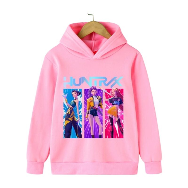 Kawaii Print KPop Demon Hunters Hoodie