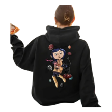 Kawaii Coraline Cartoon Hoodie Kawaii Coraline Cartoon Hoodie