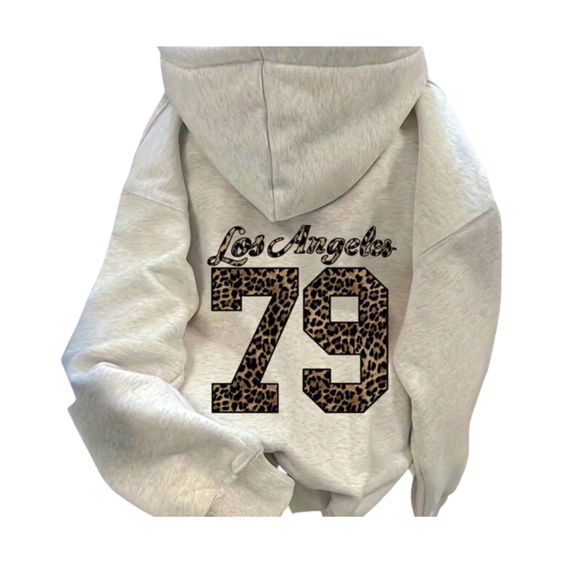 Kawaii Los Angeles 79 Leopard Print Hoodie