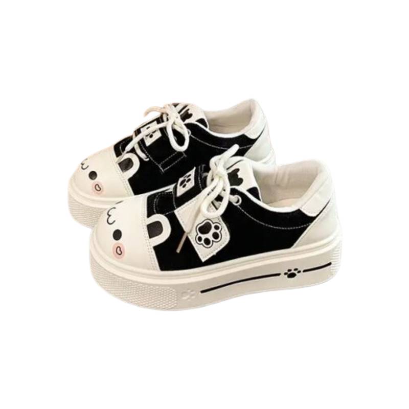 Kawaii Cat Paw Canvas Shoes