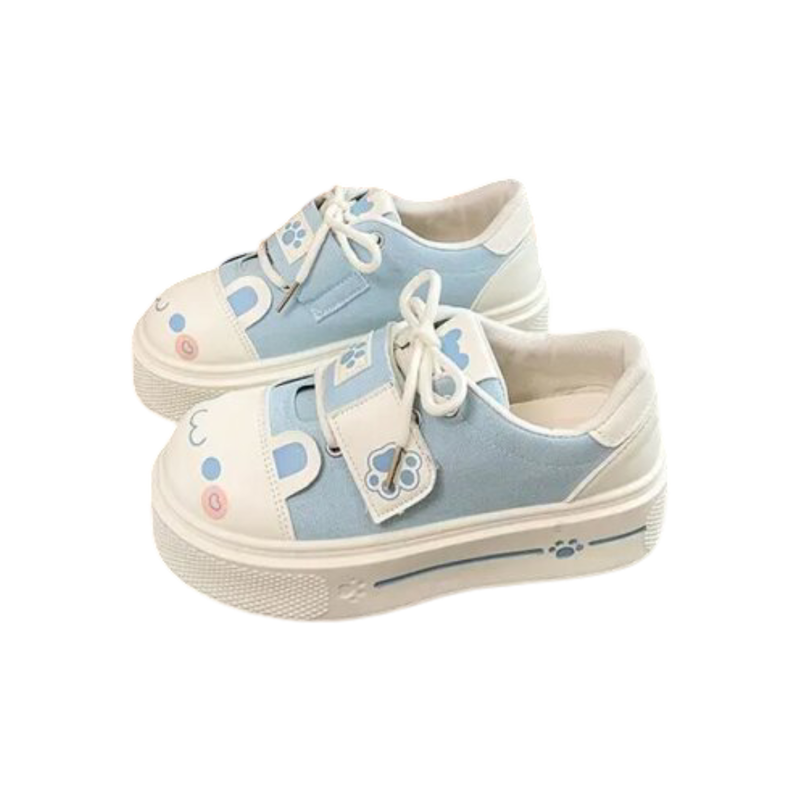 Kawaii Cat Paw Canvas Shoes
