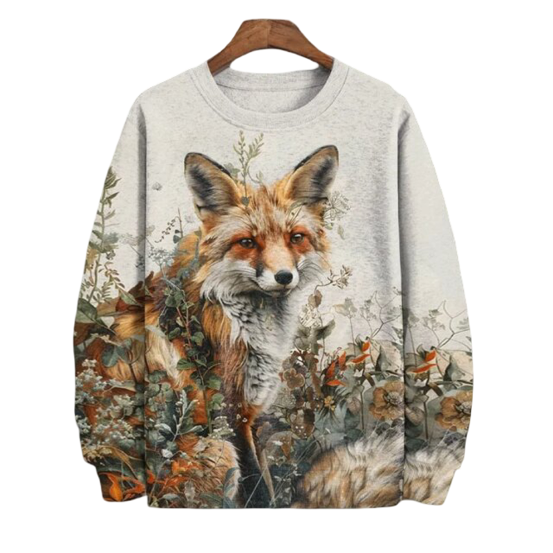 Kawaii Fox Printed T-Shirt